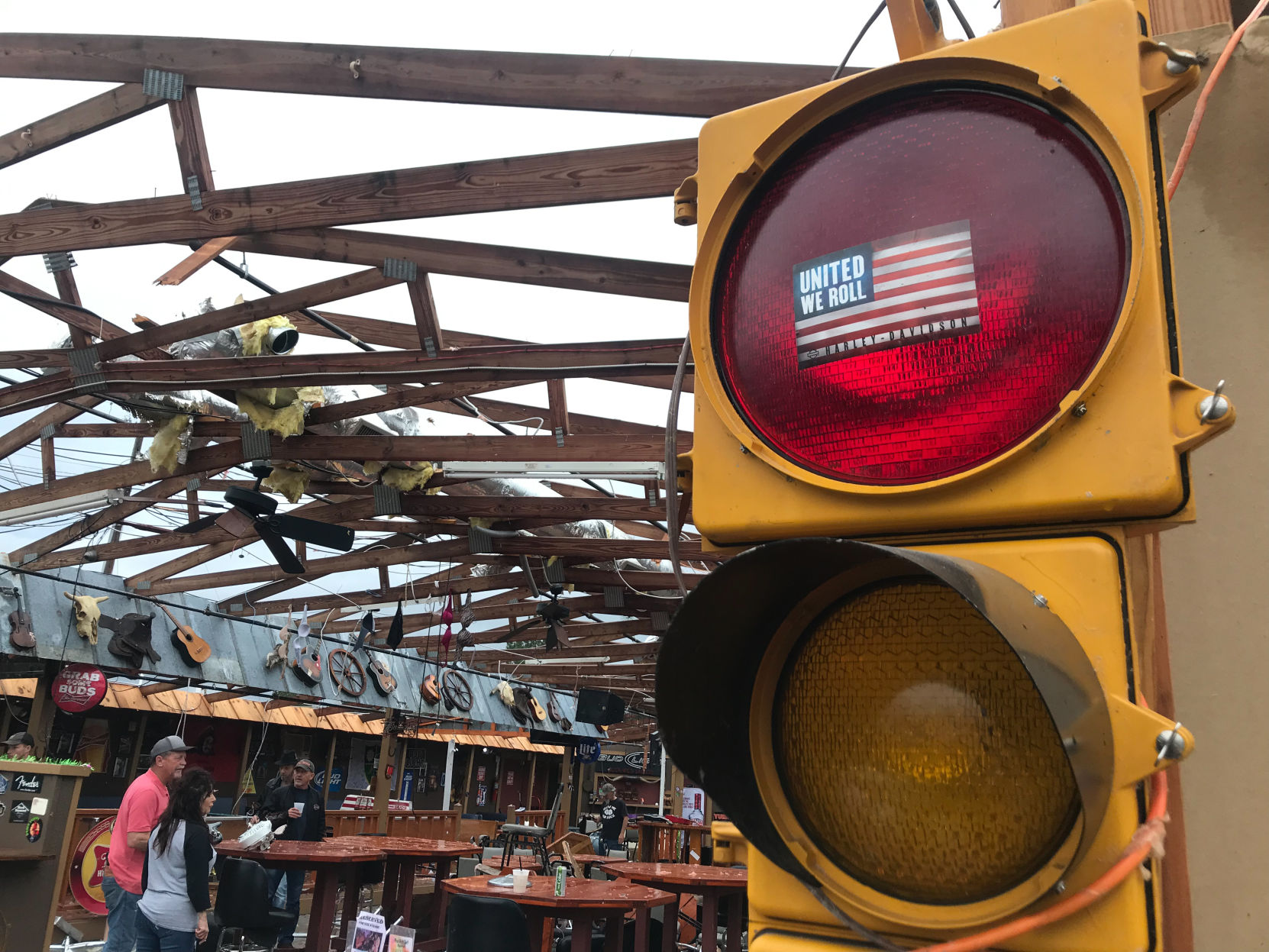 Tornado damage in Smiths Station